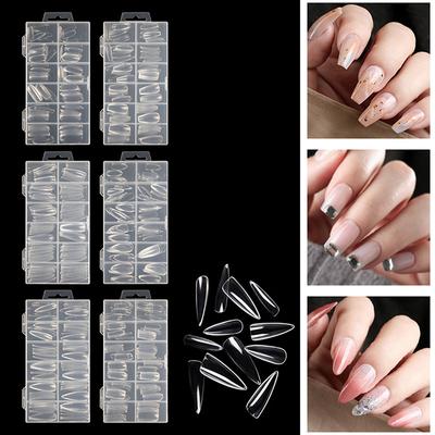 120Pcs Poly Nail Gel Nail Dual Forms Finger Extension Uv Builder Nail Tips Tools