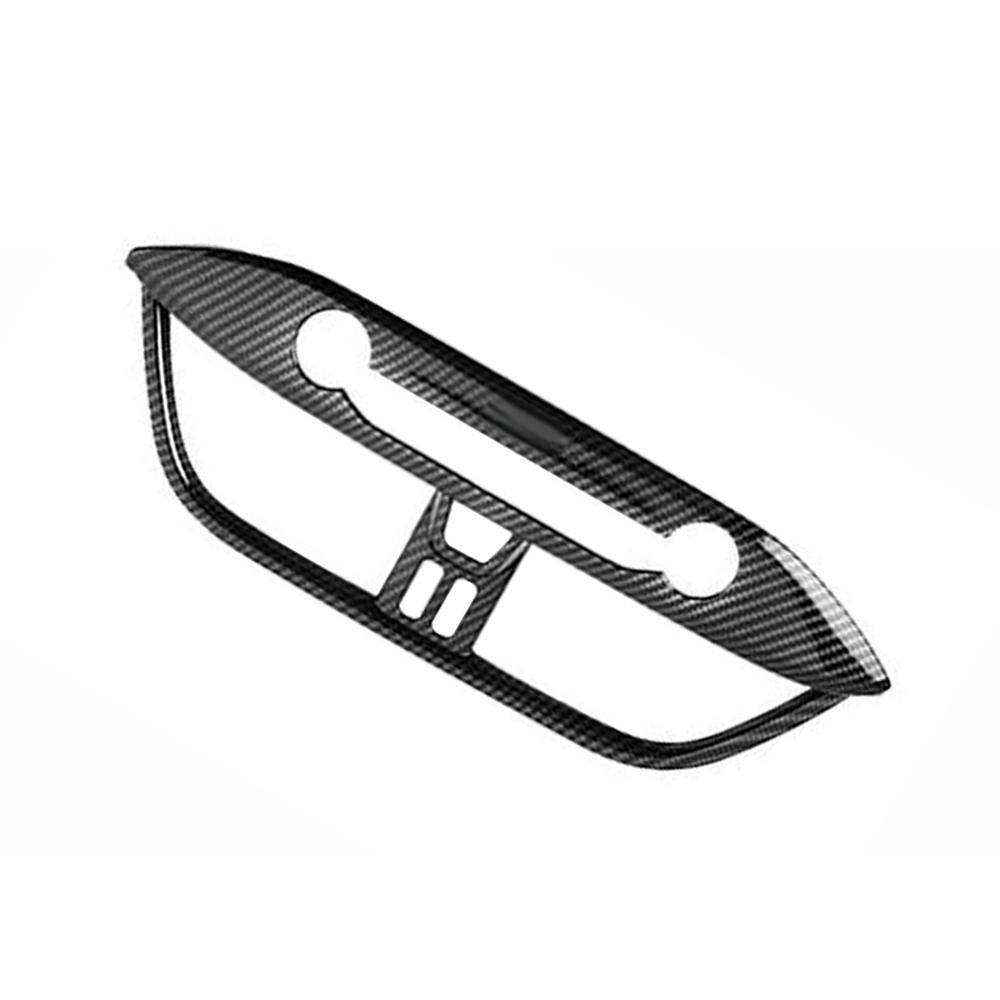 Carbon Fiber Car Middle Air Outlet Vent Cover Trim Frame Decor for Ford Focus 2019-2020