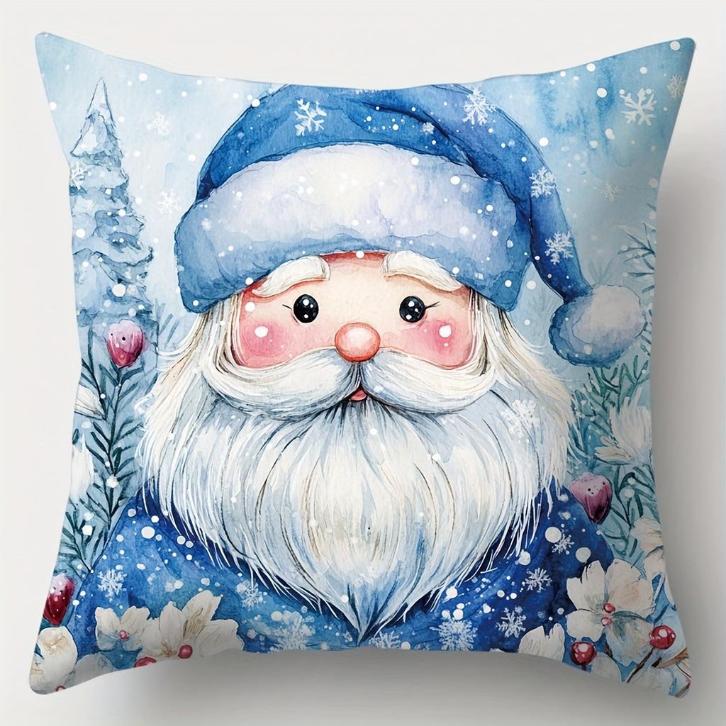 Weihnachtsdekor Kissenbezug niedlicher Weihnachtsmann Schneemann Reh Kissenbezug Sofakissenbezug Heimdekoration Neujahrsgeschenk