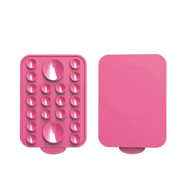 For Magsafe Magnetic Phone Holder Suction Cup Silicone Magnet Wall Mount Stand For Iphone 12/13/14/15 Universal Bracket