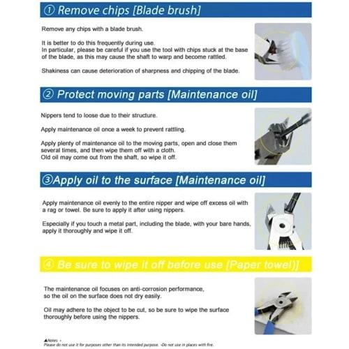 GodHand Nipper Maintenance Oil (Old Model) GH-NMO-SET, 1-Part Type