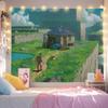 Healing Room Tapestry Background Wall Fabric For Bedroom Decor Dorm Hanging And Live Stream Backdrop Aesthetic Art