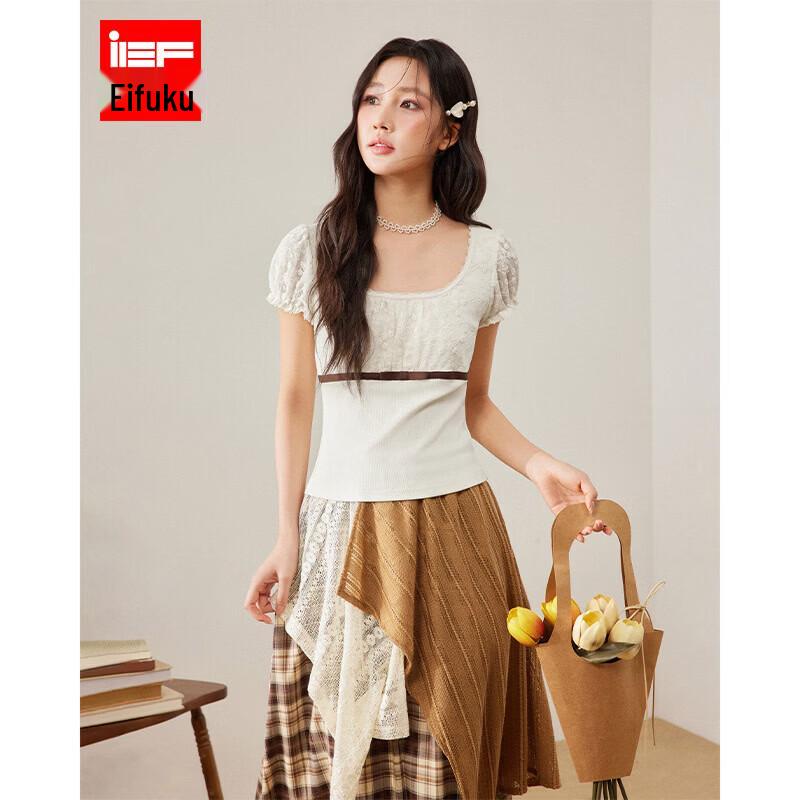 IEF Aiyifu 2026 Summer Sweet Versatile Top L
