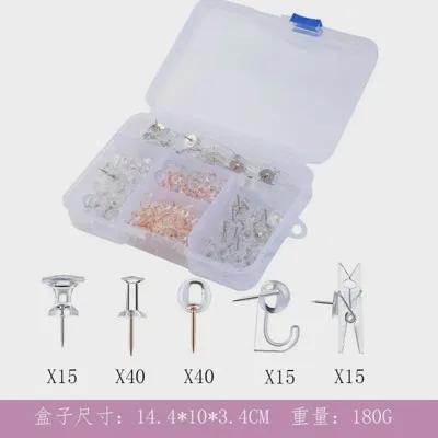 

5 Office Accessories,Push Pins Set, Thumb Tacks Map Pins, Tacks,Types Pushpins Thumbtacks for Cork Board Bulletin Boards