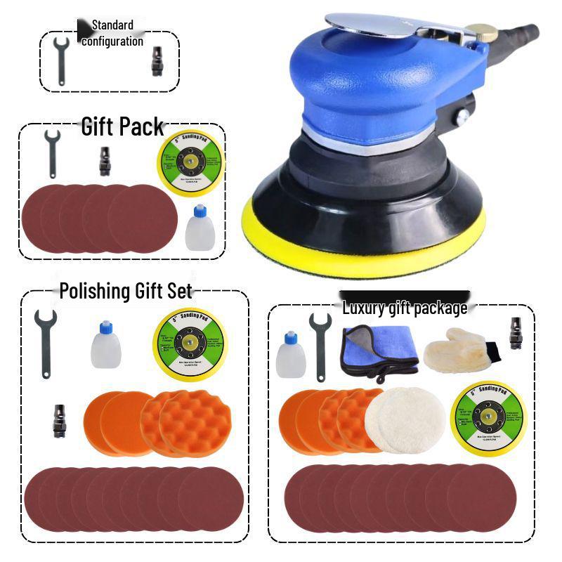 5" & 6" High-Speed Pneumatic Sander and Polisher, Model 313 Handheld Air Grinder