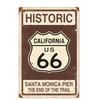 Vintage USA Route 66 Sign Metal Tin Plate Bar Pub Club Man Cave Wall Decoration Plaque Retro Poster Home Decor 30X20CM