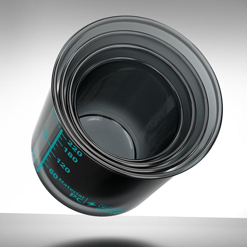 Fishing Bait Measuring Cup With Graduations High Transparency Shockproof Thickened Portable Fishing Tackle