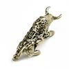 Brass Lucky Bullfighting Statue Copper Animal Miniature Figurine Pendant Home Ornaments