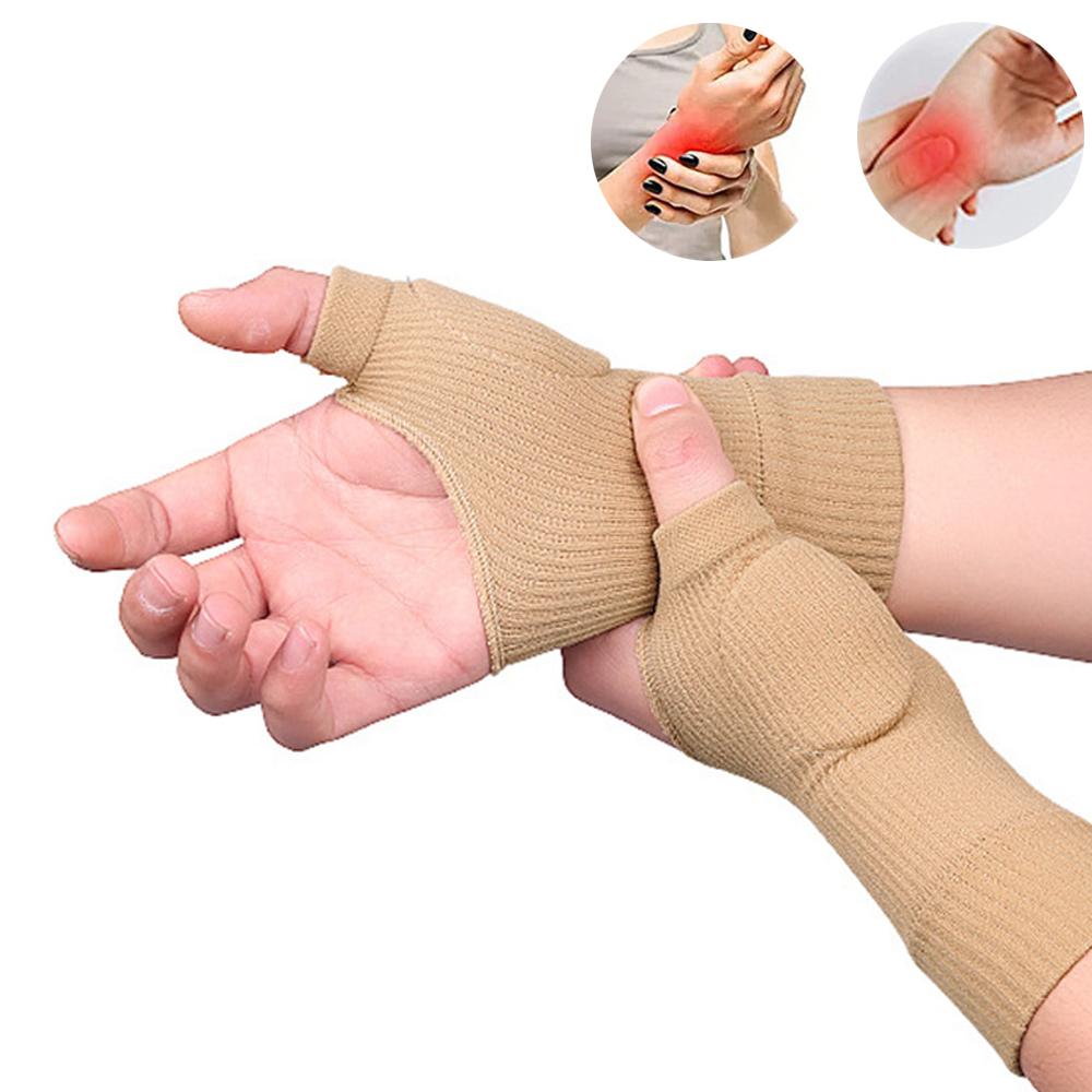Thumb Wrist Support Brace with Gel Pad – Breathable Compression Sleeve for Arthritis, Tendonitis & Pain Relief (1 Pair)