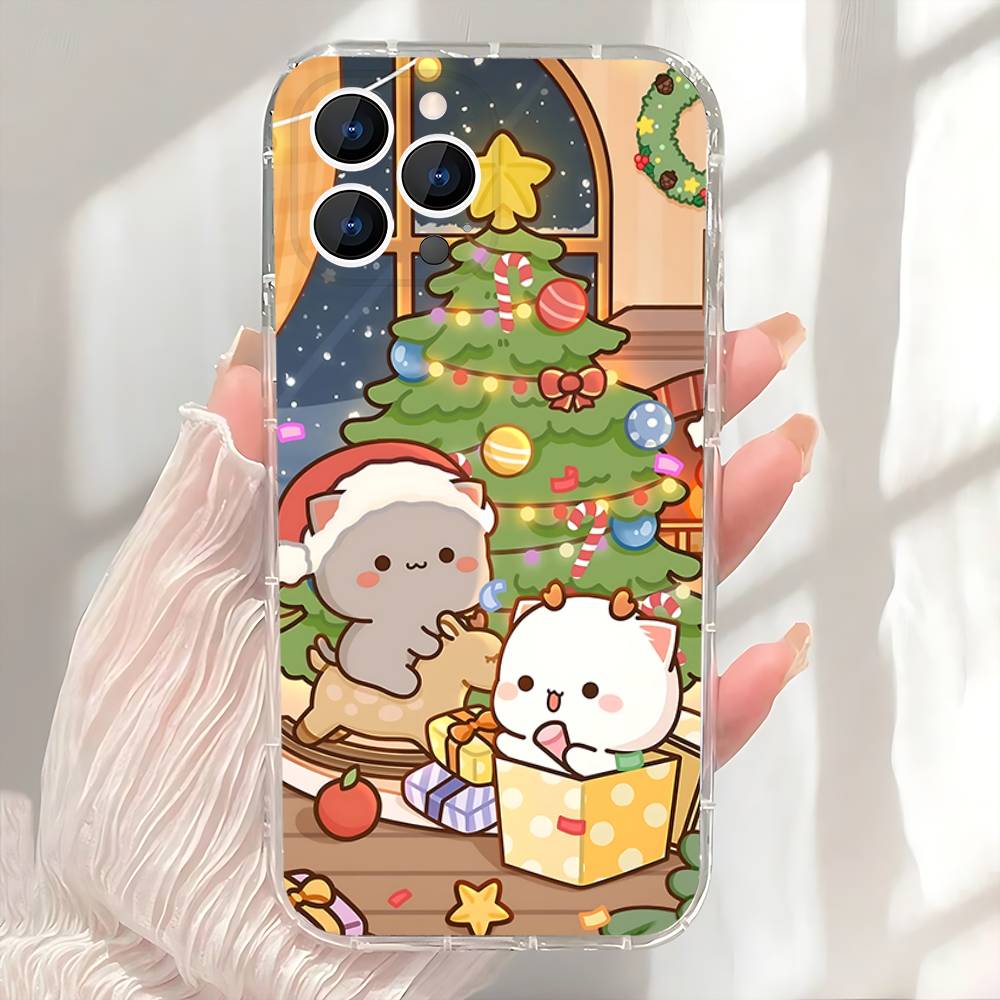 

Милый чехол для телефона BuBu D-DuDu для iPhone 17,16,15,14,13,12,11 Pro,Max,Plus,X,XS,XR,SE4,E Mini Прозрачный Мягкий Чехол iPhone11PROMAX