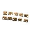 25 szt. Małe Złote Mini Metalowe Zawiasy do Domku 1:12 Szafki Meble Akcesoria Szafki 10 X 8mm Artykuły Domowe
