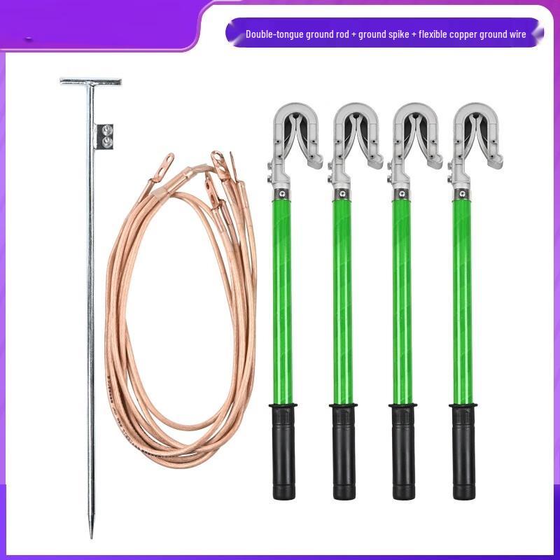 WEZHO Portable High/Low Voltage Grounding Wire Kit