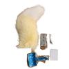 Car Wagging Tail Sound Activated & Remote Control, Electric Moving Fluffy Fox Tail, Auto Decoration Plush Tail for Car