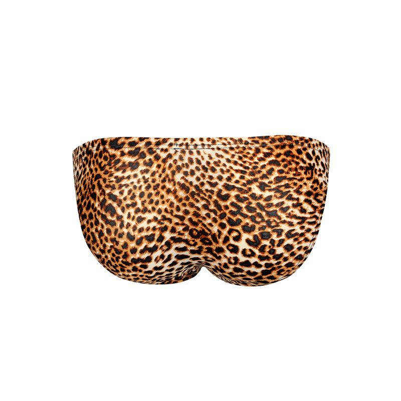 Men's Sexy Low-Waist Leopard Print Triangle Underwear - Fashionable & Comfortable
