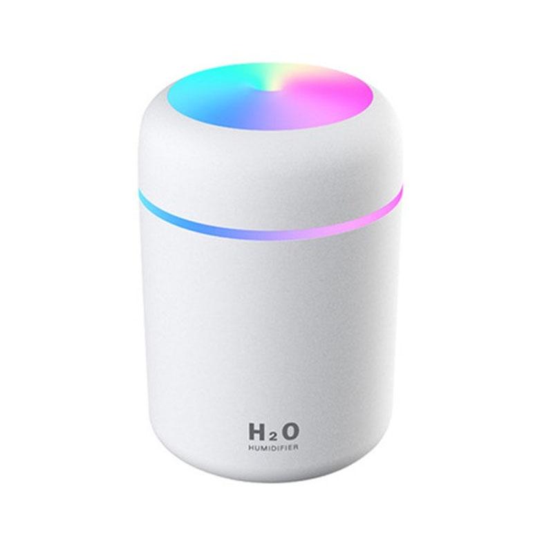 Mini humidificateur d'air Portable pour voiture, 300ml, désodorisant avec veilleuse LED, 2 Modes d'alimentation USB, diffuseur d'huile pour voiture