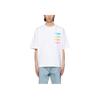 WE11DONE Ss21 Printed Round Neck Multi-Color Logo Short Sleeve T-Shirt Unisex T-Shirts White WD-TT1-21-546-U-WH
