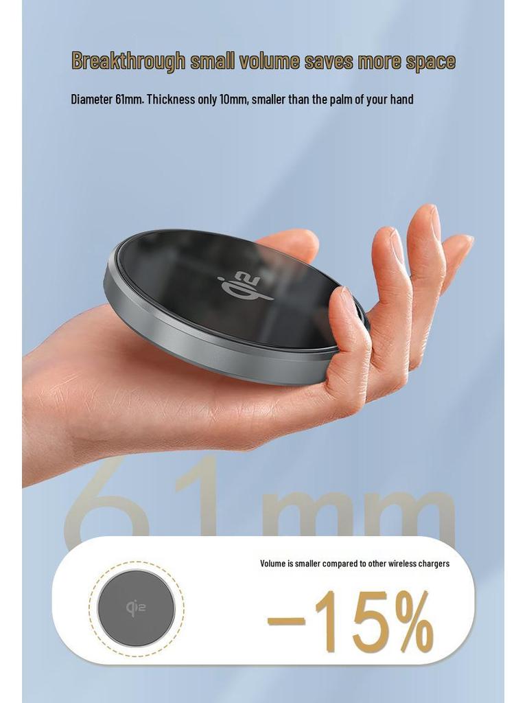 Certified 15W Magnetic Wireless Charger Stand for Apple MagSafe Fast Charging
