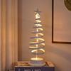 Gold Star Shaped LED Christmas Tree Lights - Iron Art Display Stand for Living Room Atmosphere Lighting