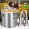 304 Stainless Steel 12L Electric Integrated Goat Cow Milking Machine Automatic Milking Machine Farm Breeding Equipment