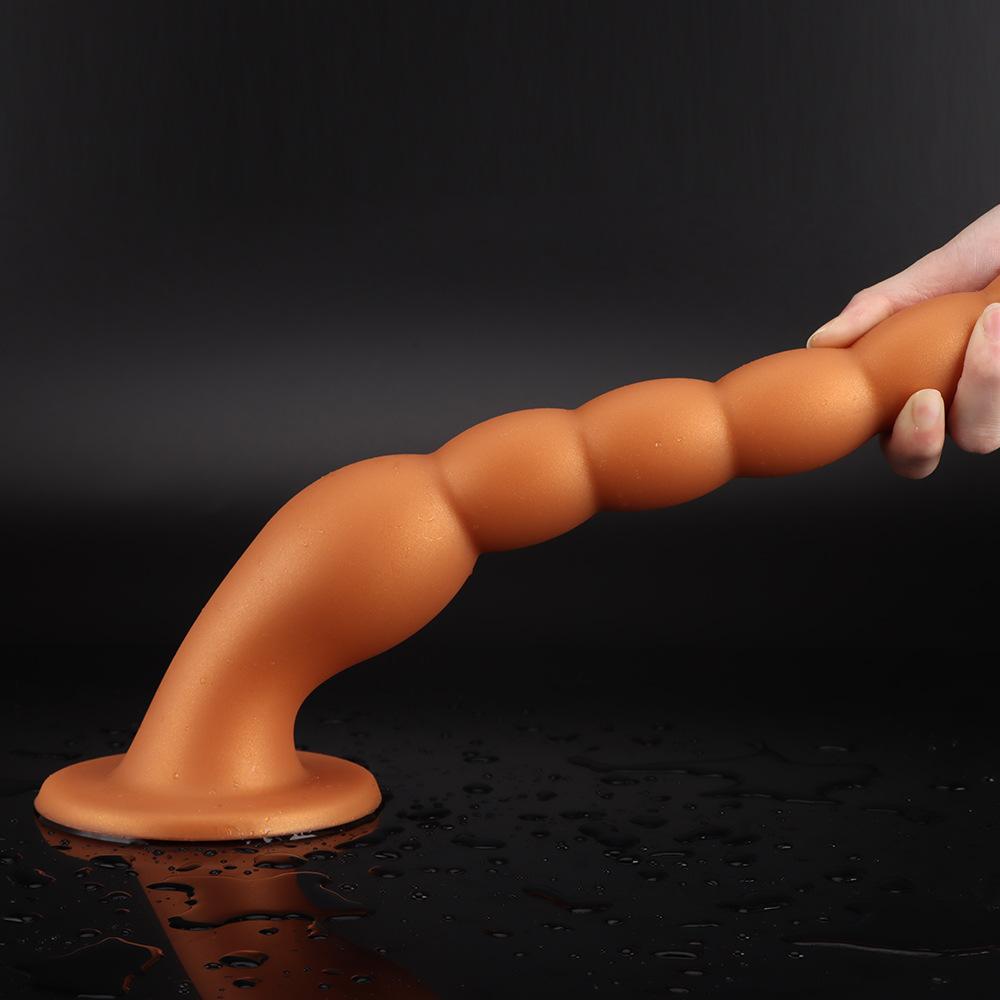 Liquid Silicone Bead Anal Plug  Extra Long And Soft  Suitable For Men And Women In The Back  Masturbation Dilator SM Couple Flirting Toy