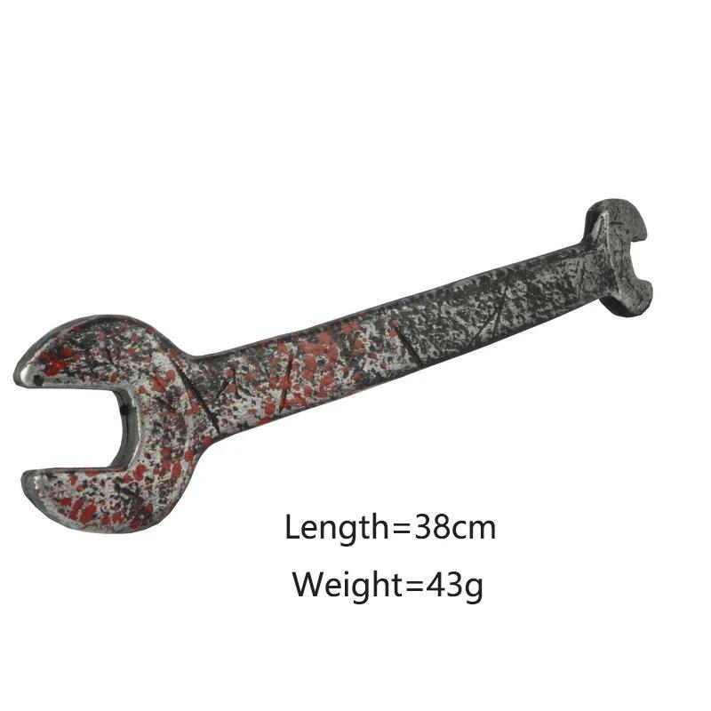 

1PC Fake Blood Spanner Cosplay Weapons Toy Realistic Looking Joke Plastic Props Prank Friend Funny for Halloween Fools Day Party
