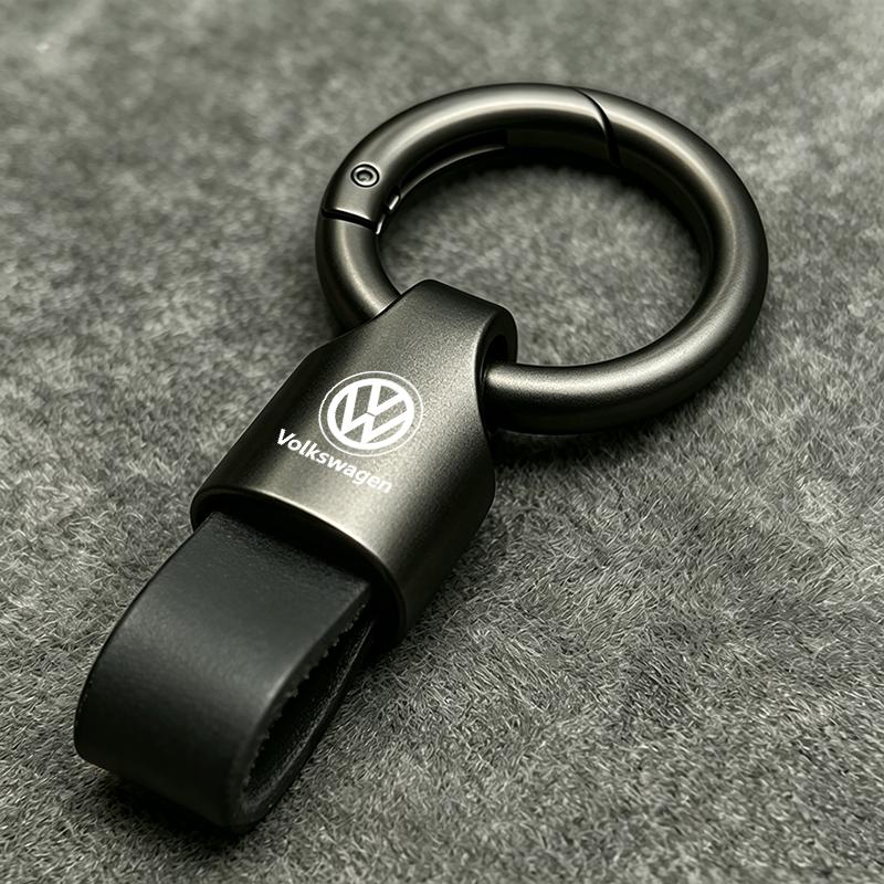 Luxury Men Women Suede/Metal Key Chain Fashion Keychain Key Ring Holder For VW Golf Polo Tiguan Touran Jetta GTI Passat CC Caddy Sx5