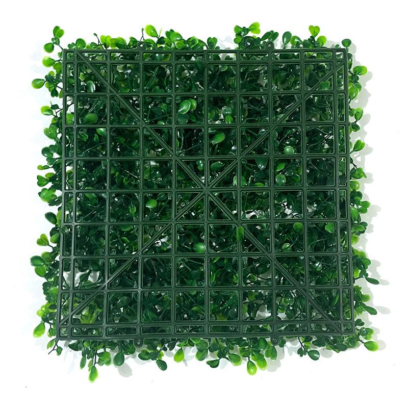 25*25cm Simulated Milan Grass Plant Wall Green Grass Background Wall Decoration Plastic Fake Lawn