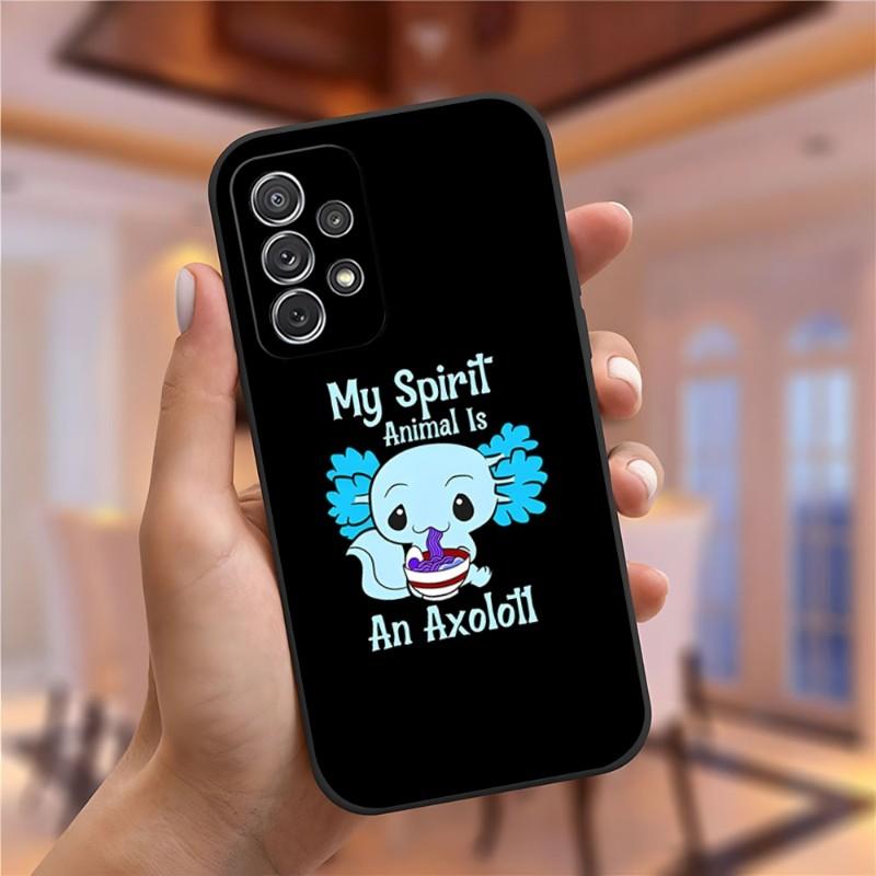 Süße Tier Axolotl Handyhülle Für Samsung Galaxy S23 S22 S10 S20 S30 S21 S8 S9 Pro Plus Ultra Fe Design Rückseite