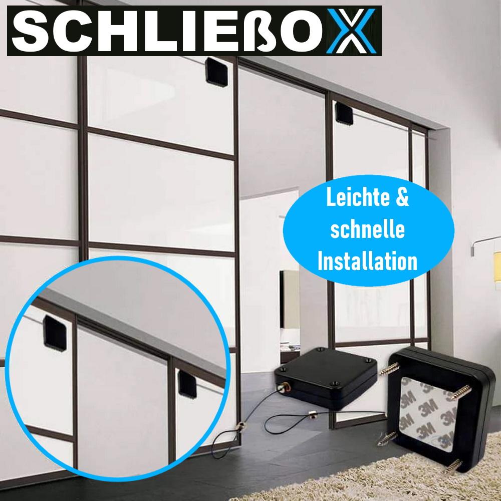 SCHLIEßOX automatický zavírač dveří Mini dveřní zarážka Samozavírač vnitřní venkovní