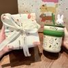 Birthday Gift, High-value and Cute Miffy Rabbit Straw Cup, Boys and Girls Ceramic Mug with Lid, Hand Gift.