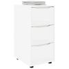 Storage Cabinet White 40 x 48 x 81 cm Engineered Wood
