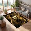 Tappeto in Velluto di Cristallo con Stampa del Leeds United Football, Comodo Assorbente d'Acqua Antiscivolo Tappeto per Pavimenti Interni