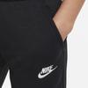 Nike Sportswear Club Fleece Logo Embroidered Straight Leg Knit Joggers Kids Bottoms Black FD3010-010