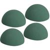 4 Pieces Foam Half Balls Hemispherical Plant Foams Accessories Blocks Green for Garden Birthday