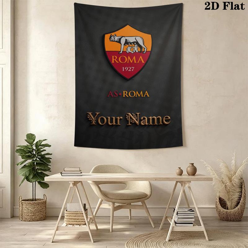 Name Custom AS Roma Wall Tapestry Aesthetic Wall Hanging Printed Fabric Blanket Decorative Tapestries for Bedroom Living Room Home Decor