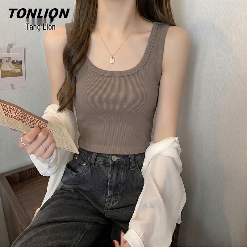 Women s Square Neck Slim Fit Camisole Vest 2XL
