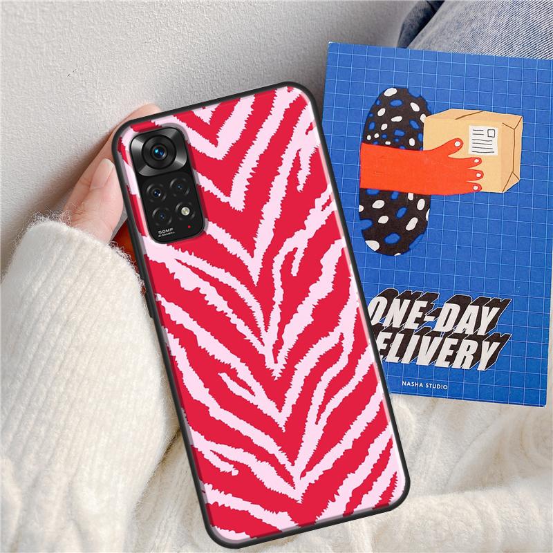 Animal Pattern Zebra Print Case For Xiaomi Redmi Note 11 9 8 10 Pro Note 11S 9S 10S Cover For Redmi 9 10 9A 9C 10C