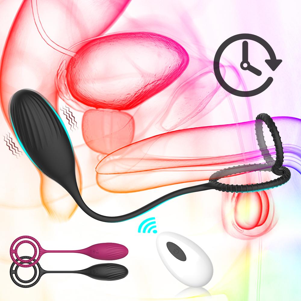 Prostate Massager With Cockring Vibrating Butt Plug Anal Wireless Remote Control Sex Toys for Men Ass Anal Dildo for Women 18+