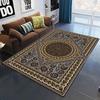 European Rococo Medieval Pattern Decorative Square Rug Modern House Living Room Floor Matte Bedroom Carpet Art Poster Mat Gift