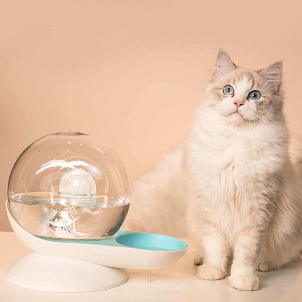 Automatic 2.8L Pet Bubble Water Fountain Feeder Drinking Dispenser for Cat Dog