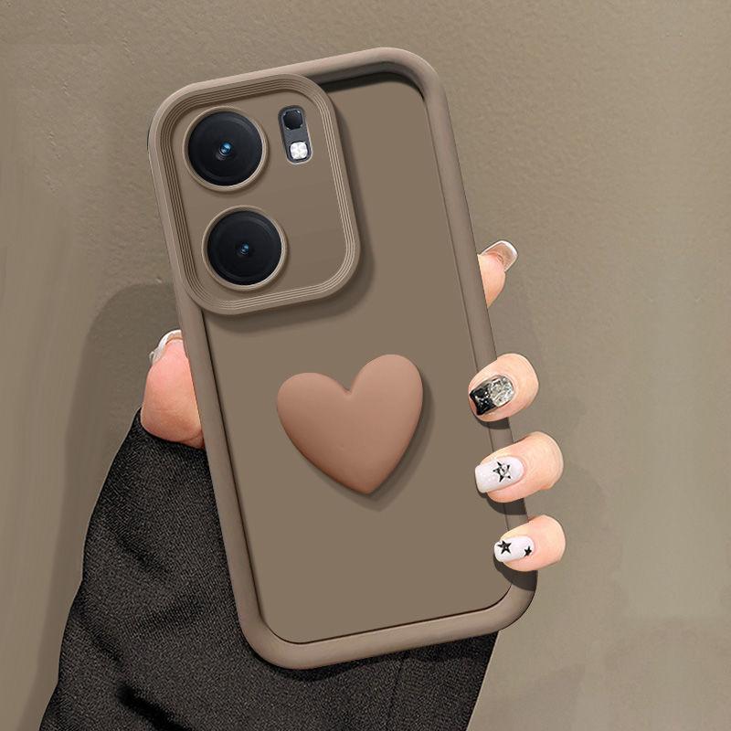 S 22 23 21 20 Cute 3d Love Heart Silicone Case For Samsung Galaxy S24 S21 S20 S23 Fe Ultra Plus 5g Women Matte Back Cover S20fe