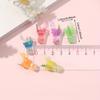 6/12/18pcs Resin Material Luminous Cup Pendant Bottle Pendant Resin Cup Pendant DIY Summer Beach Ankle Bracelet Earrings Keychain
