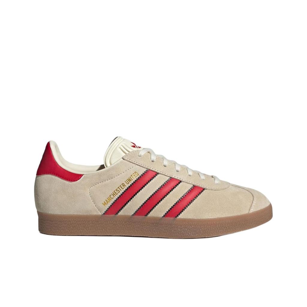 Manchester United x adidas Gazelle Terrace Icons Pack Vyriški sportbačiai Kreminiai Kreminiai-Balti Mufc-Raudoni JS3040