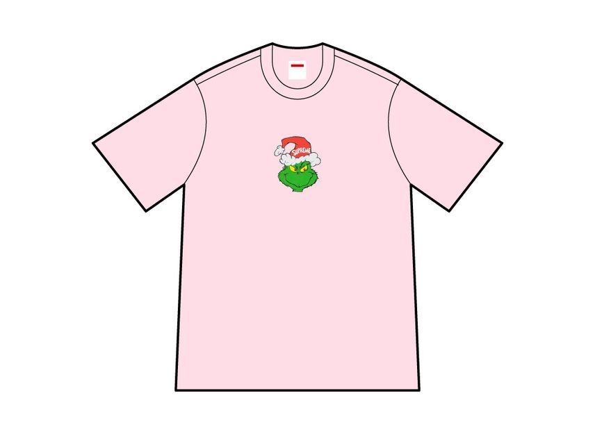 Supreme Grinch Tee Pink M