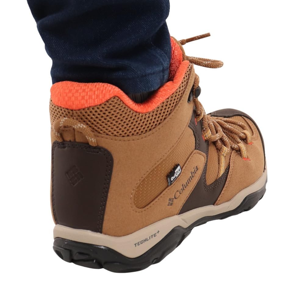 Columbia Sabre Five Mid Outdry Trekking Shoes YL2365 286 Beige Waterproof Outdoor Mountaineering Shoes High-Top (Beige/24.0/Women's)