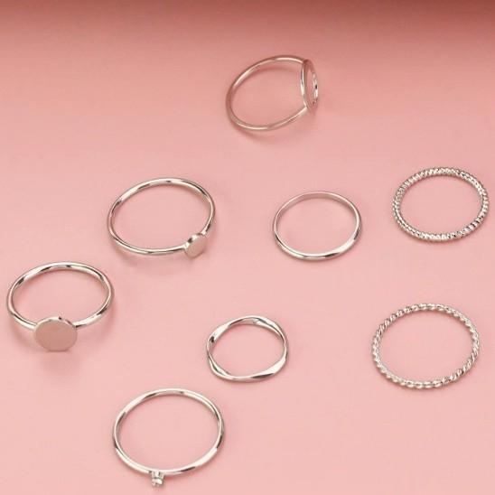 Personalized Simple Commuter Ring Six-piece Set New Joint Ring Combination Hand Jewelry Ring