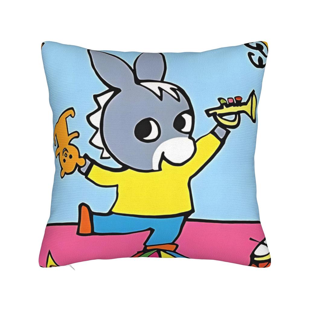 Kawaii Trotro Cartoon Pillowcase Polyester Cushion Cover Decorations Animation Throw Pillow Case Cover Home Zippered 40X40cm