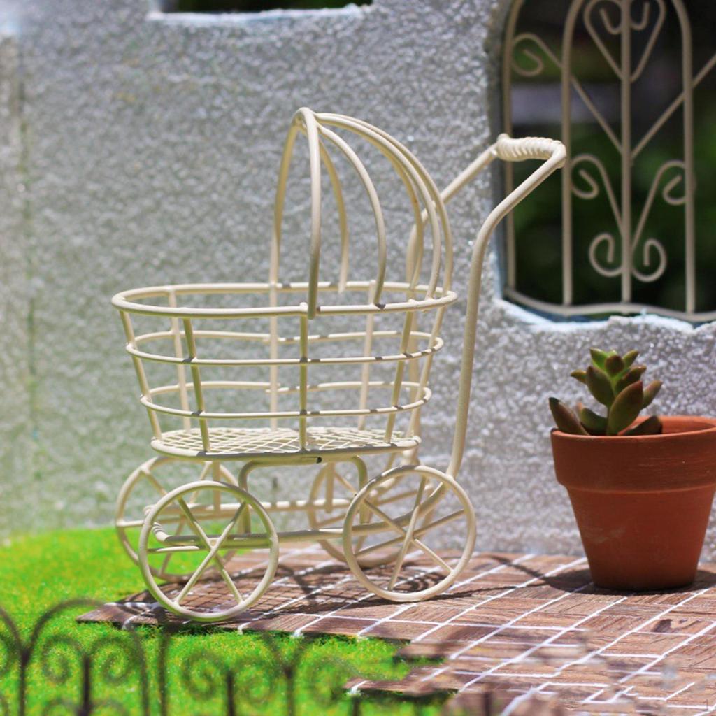 1:12 Dollhouse Pram Decoration Collections Photo Prop Dolls Houses Accessories for Model