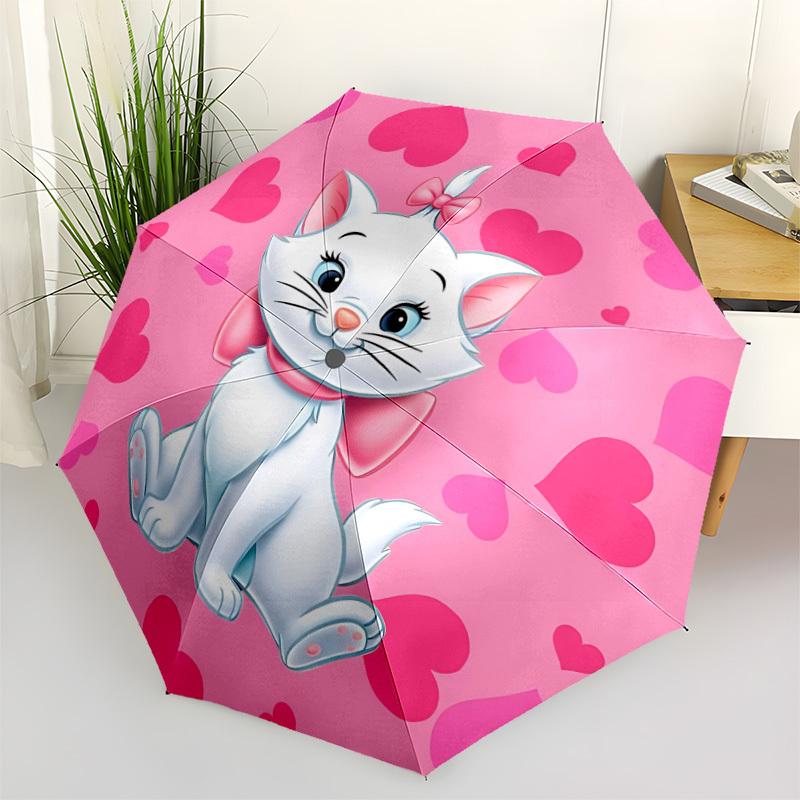 

1pc Kitten Hearts Automatic Cute Umbrella 8-Bone Design Compact Gear for Outdoor Travel, Perfect Holiday Gift yy251230067