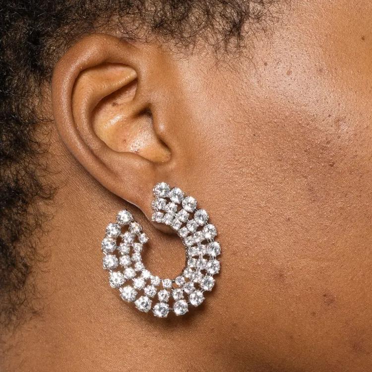 Swarovski Matrix Hoop Earrings